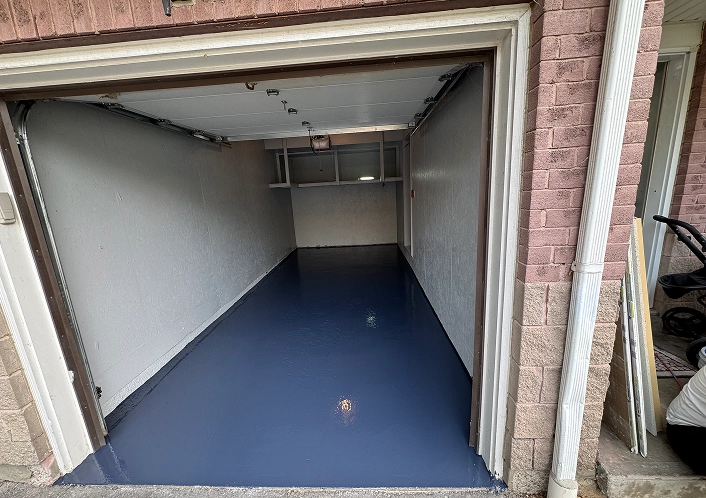 After SC - NAVY BLUE ONE CAR GARAGE